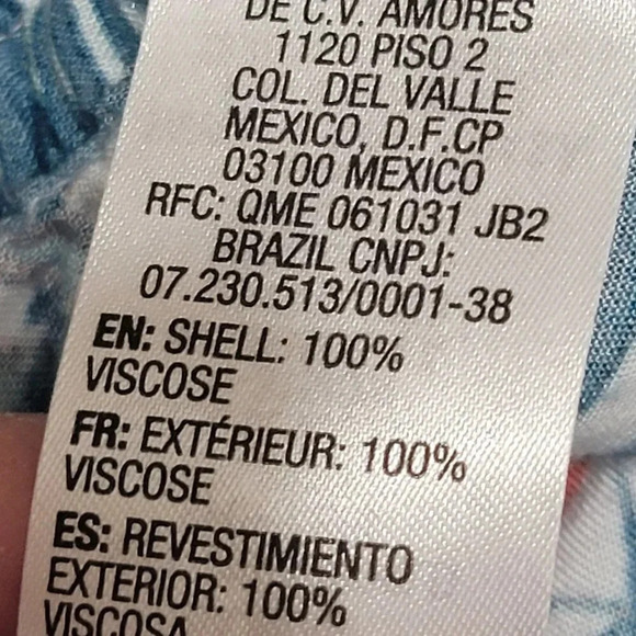 ROXY Nomad Travel Pants Pull On Stretch Elastic Casual Tropical Vacation Light M - Picture 5 of 5